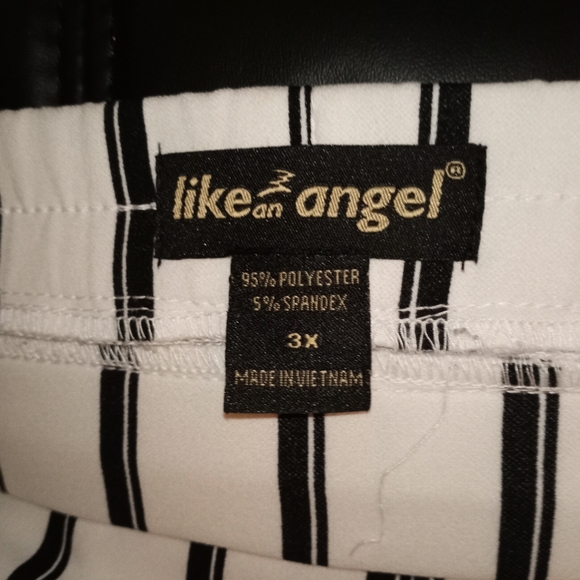 Wide Leg Dress Pants Palazzos with Stretch Waistband Sz. 3X - Picture 9 of 10